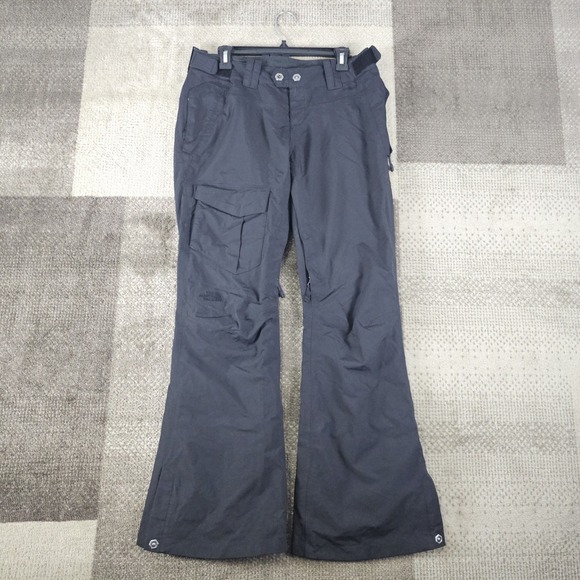 The North Face Hyvent Snow Pants Women's‎ Medium Black Nylon Ski Bootcut - Picture 1 of 10